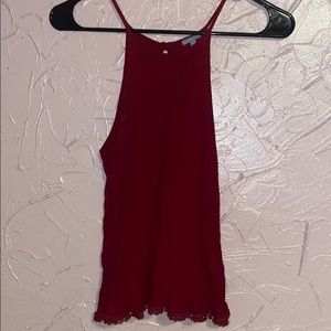 Red tank top